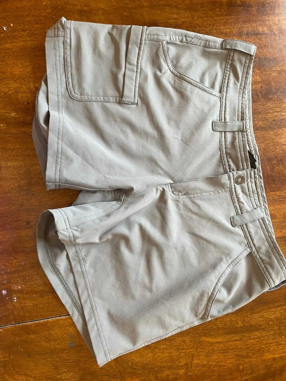 The North Face Women's Hiking Utility Shorts Gray Size 8 Cargo Pockets